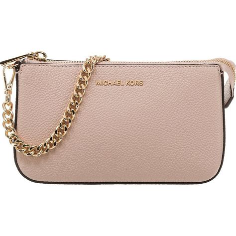 michael kors md chain pochette|michael kors leather chain link.